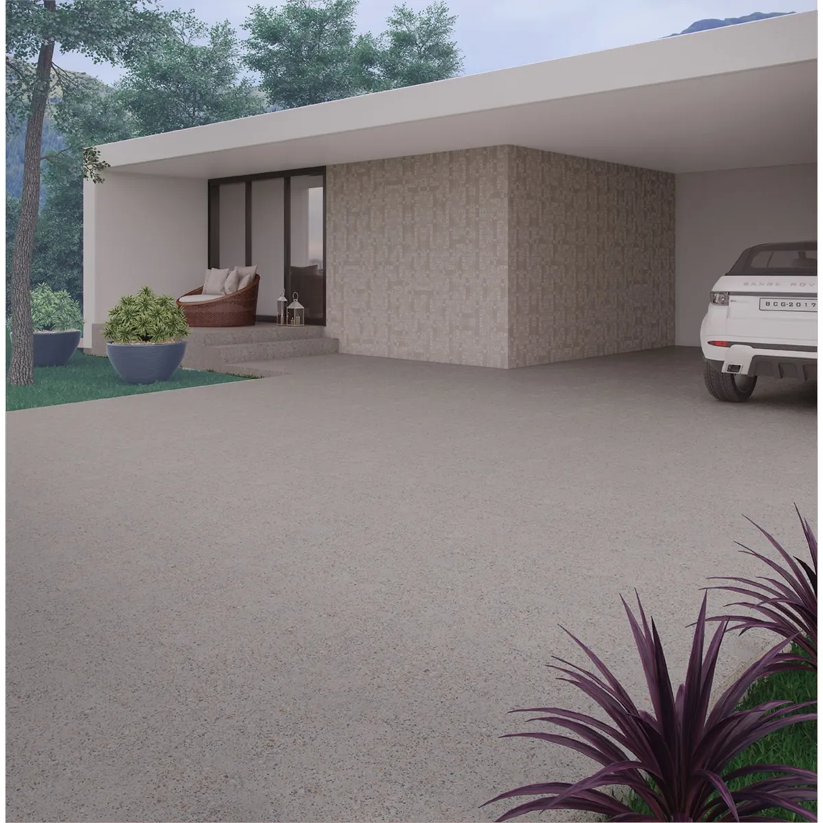 Piso Porcelanato Rústico Retificado Cinza Externo 90x90cm Terrazzo Originale EXT Biancogres Caixa 2,4m², marca Biancogres - Foto Principal