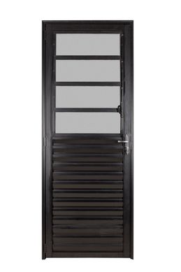 Porta Basculante Alumnio Preto Esquerda 210x90x6cm Fortsul