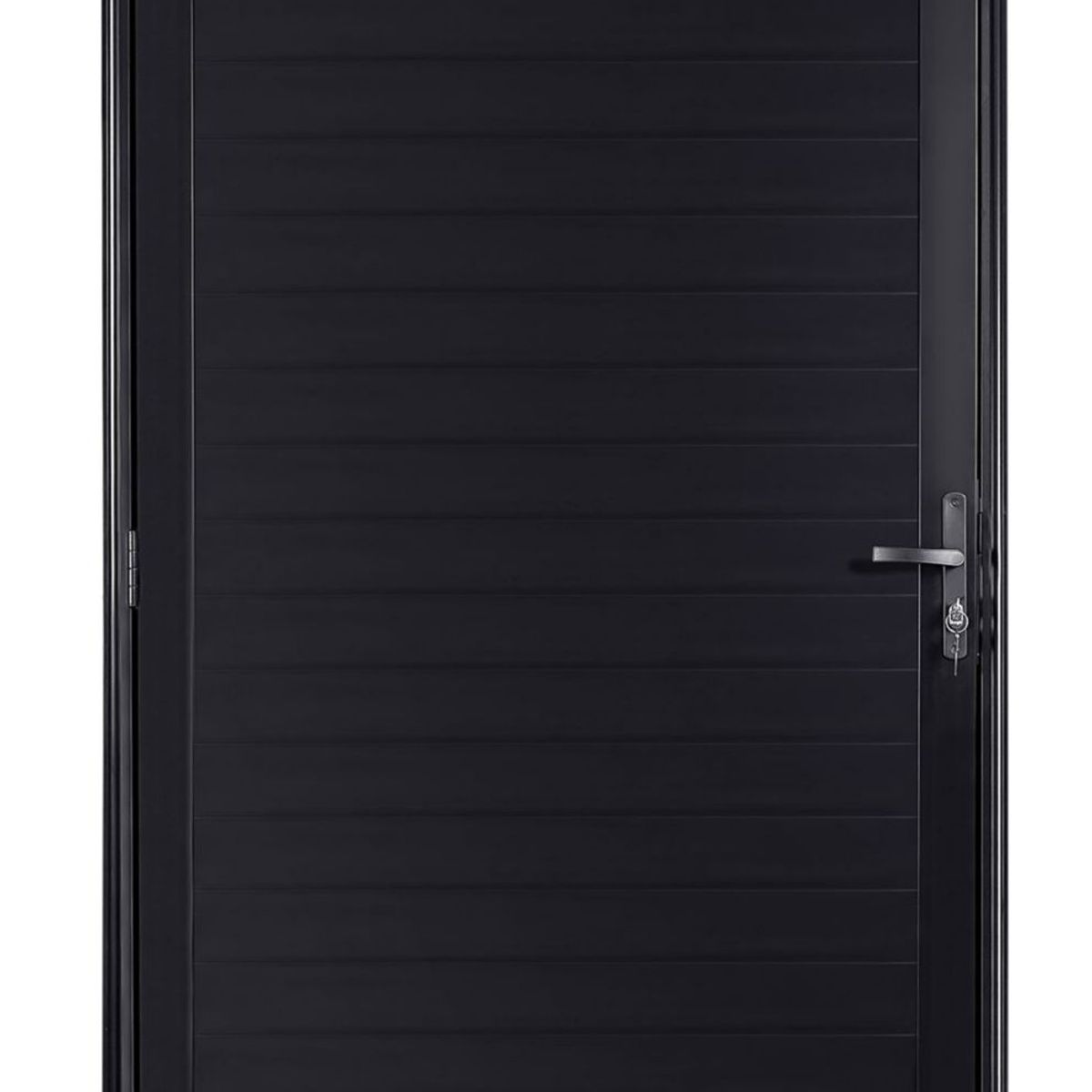 Porta Lambril Fechadura Alumínio Preto Esquerda 210x90x6cm Fortsul, marca Esquadrisul - Foto Principal