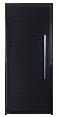 Porta Lambri Puxador Alumnio Preto Direita 210x90x6cm Fortsul