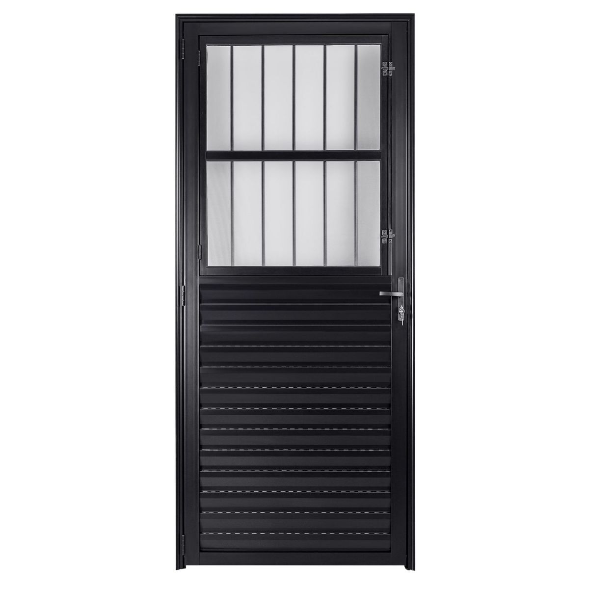 Porta Postigo Alumínio Preto Esquerda 210x90x6cm Fortsul, marca Esquadrisul - Foto Principal