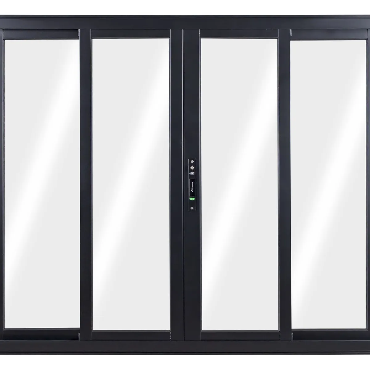 Janela de Correr Alumínio Preto 4 Folhas Central 120x150x8,6cm Topsul, marca Esquadrisul - Foto Principal