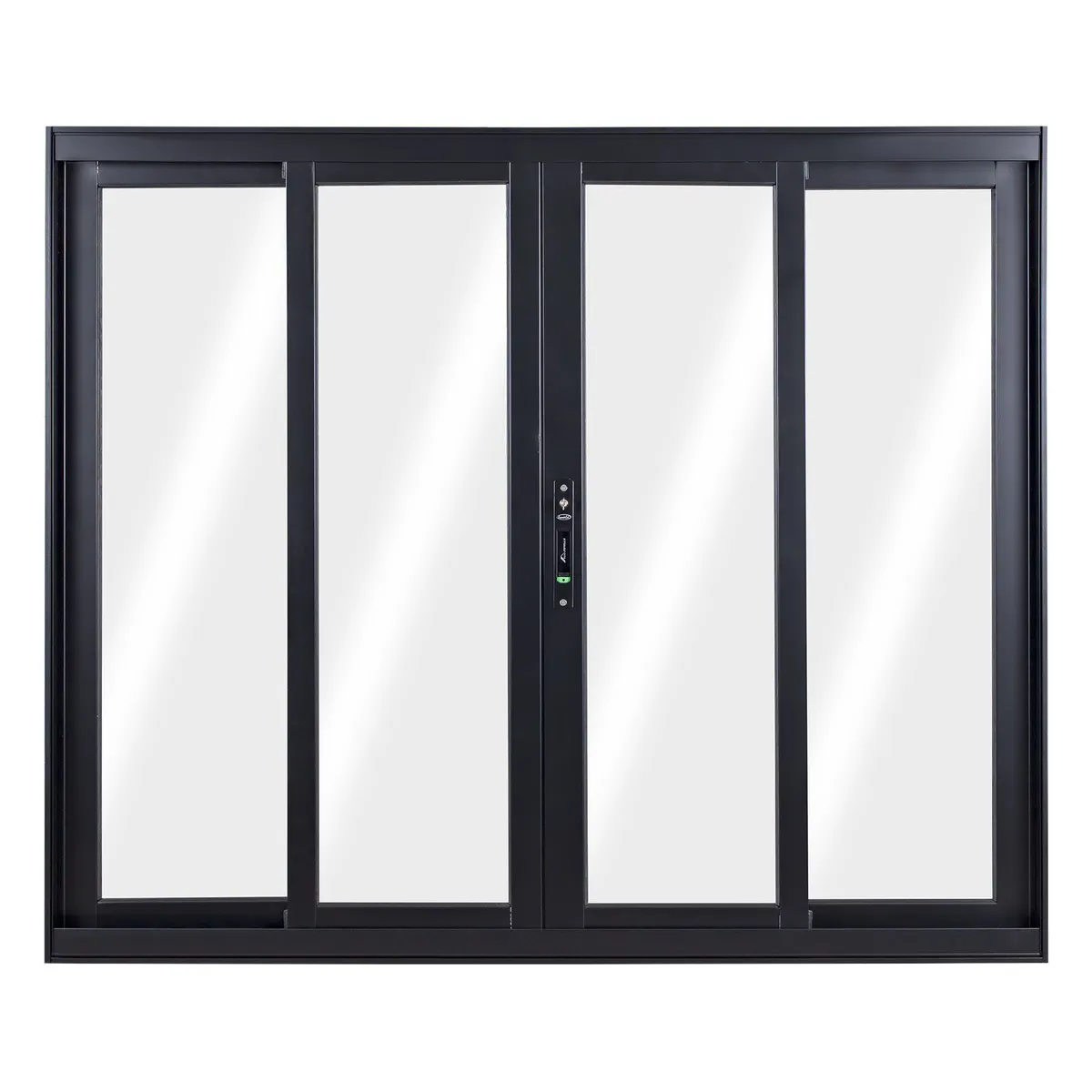 Janela de Correr Alumínio Preto 4 Folhas Central 120x150x8,6cm Topsul, marca Esquadrisul - Foto Principal