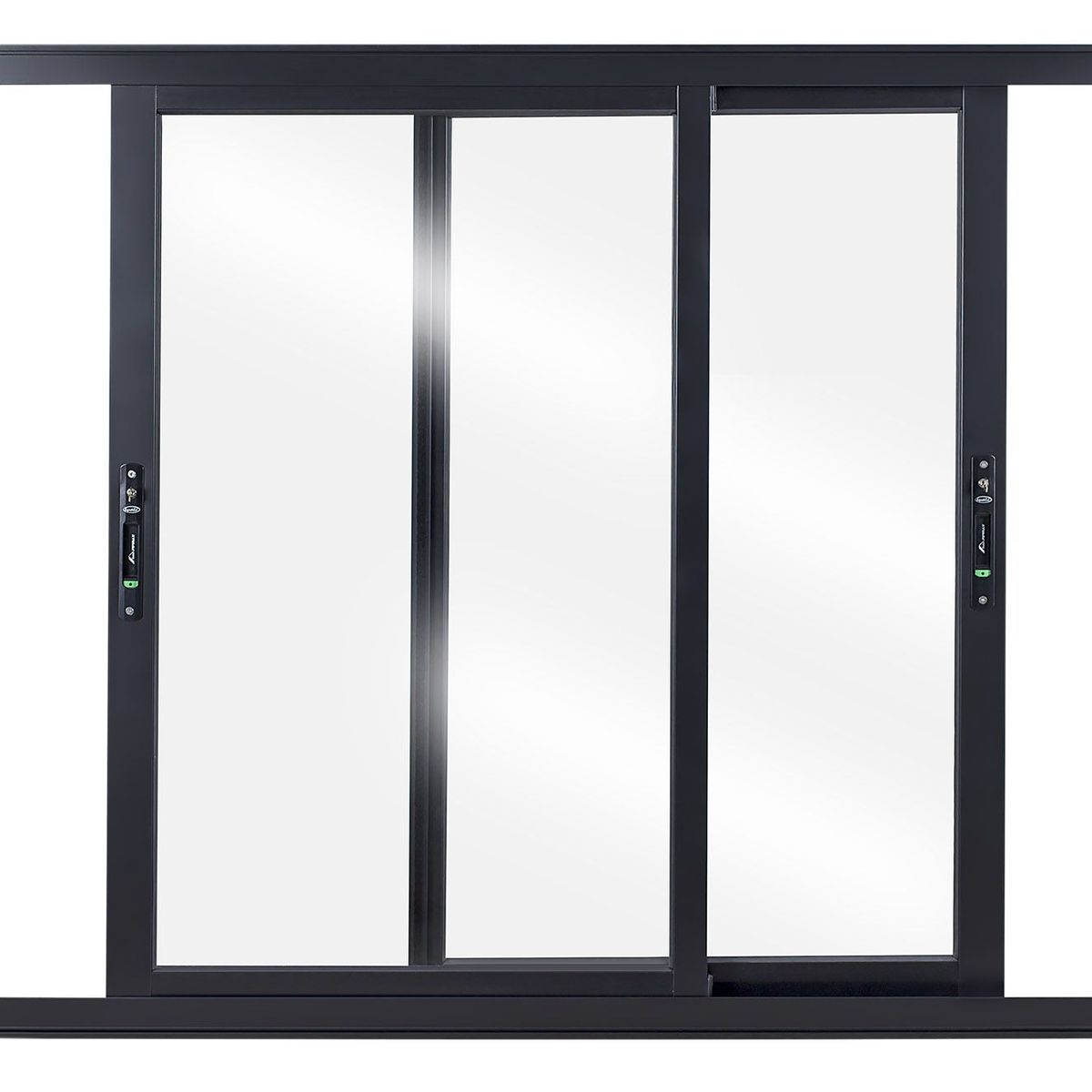 Janela de Correr Alumínio Preto 2 Folhas Móveis 120x120x8,6cm Topsul, marca Esquadrisul - Foto Principal