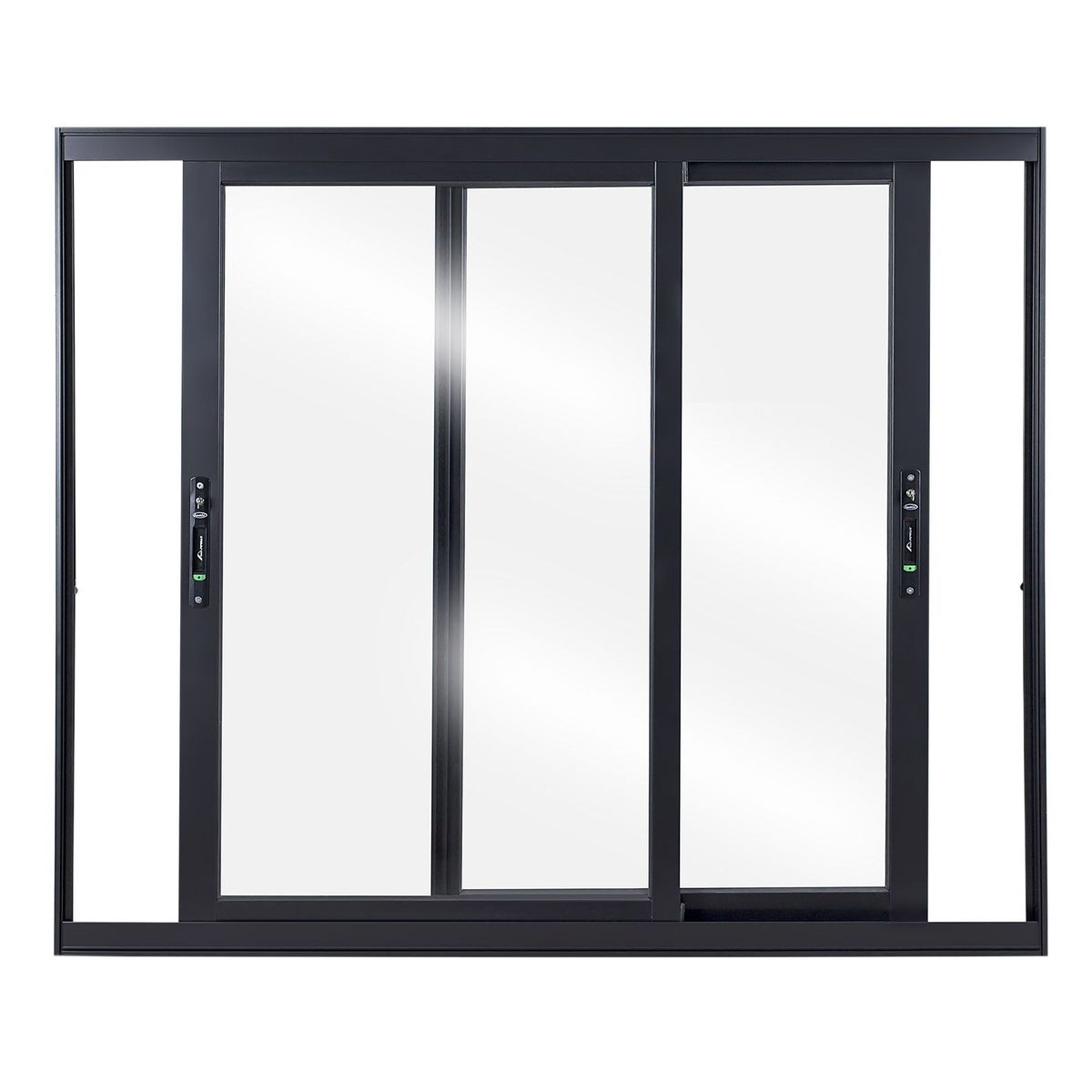 Janela de Correr Alumínio Preto 2 Folhas Móveis 120x120x8,6cm Topsul, marca Esquadrisul - Foto Principal