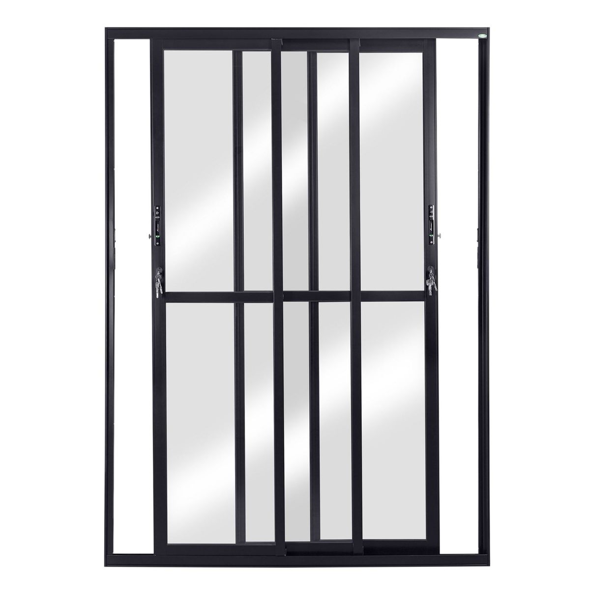 Porta de Correr Alumínio Preto 3 Folhas Móveis 210x150x12cm Topsul, marca Esquadrisul - Foto Principal