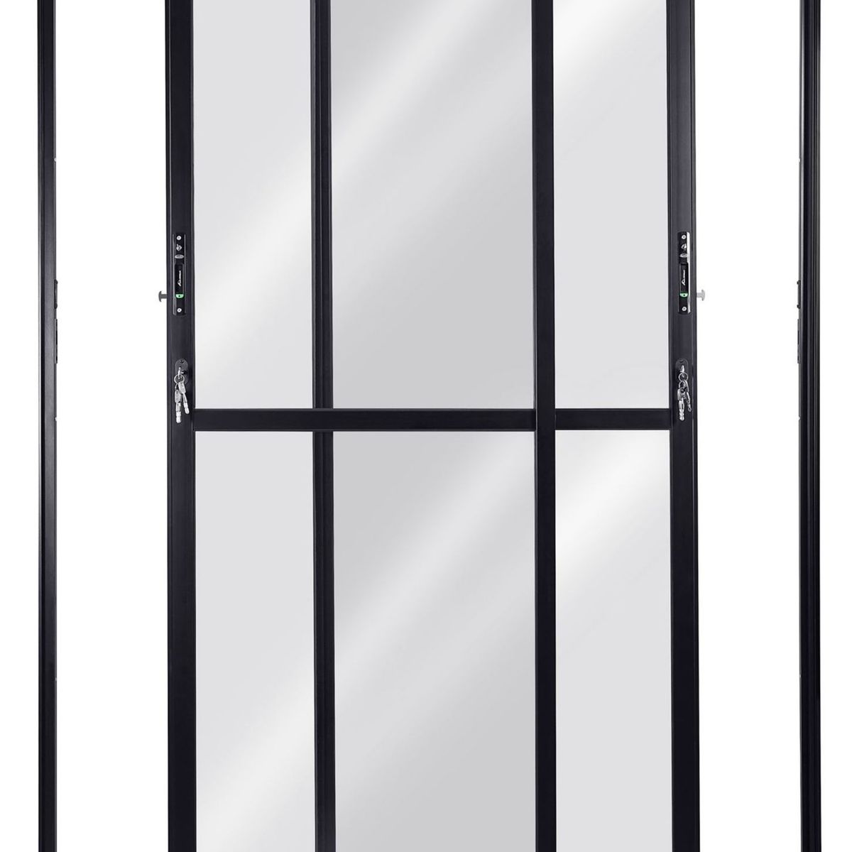 Porta de Correr Alumínio Preto 2 Folhas Móveis 210x150x8,6cm Topsul, marca Esquadrisul - Foto Principal