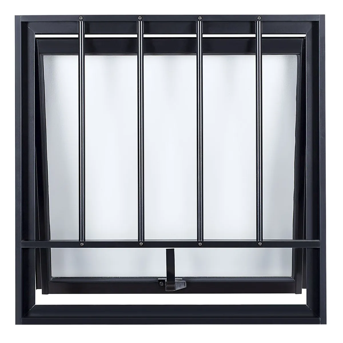 Janela Maxim-Ar Alumínio Preto Com Grade 60x60x8cm Topsul, marca Esquadrisul - Foto Principal