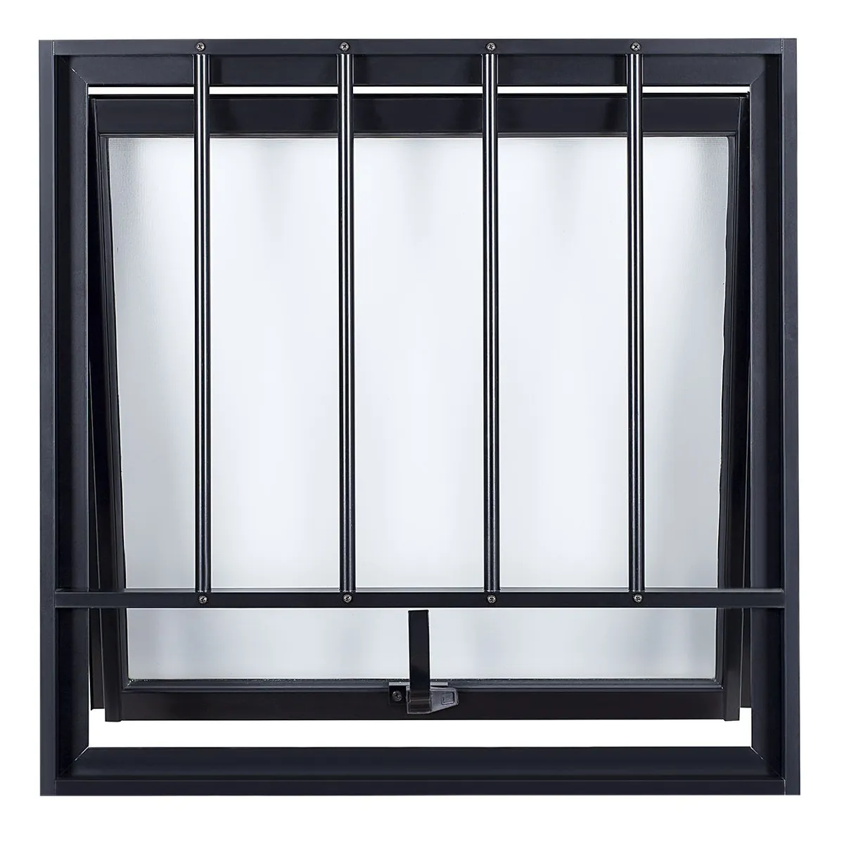 Janela Maxim-Ar Alumínio Preto Com Grade 60x60x8cm Topsul, marca Esquadrisul - Foto Principal