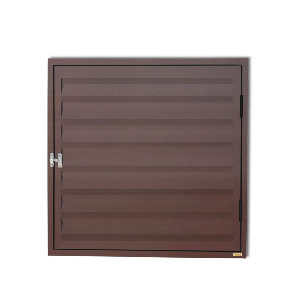 Portinhola Veneziana Ventilada Alumínio Corten Esquerda 60x80x3cm Plus Brimak, marca Brimak - Foto Principal