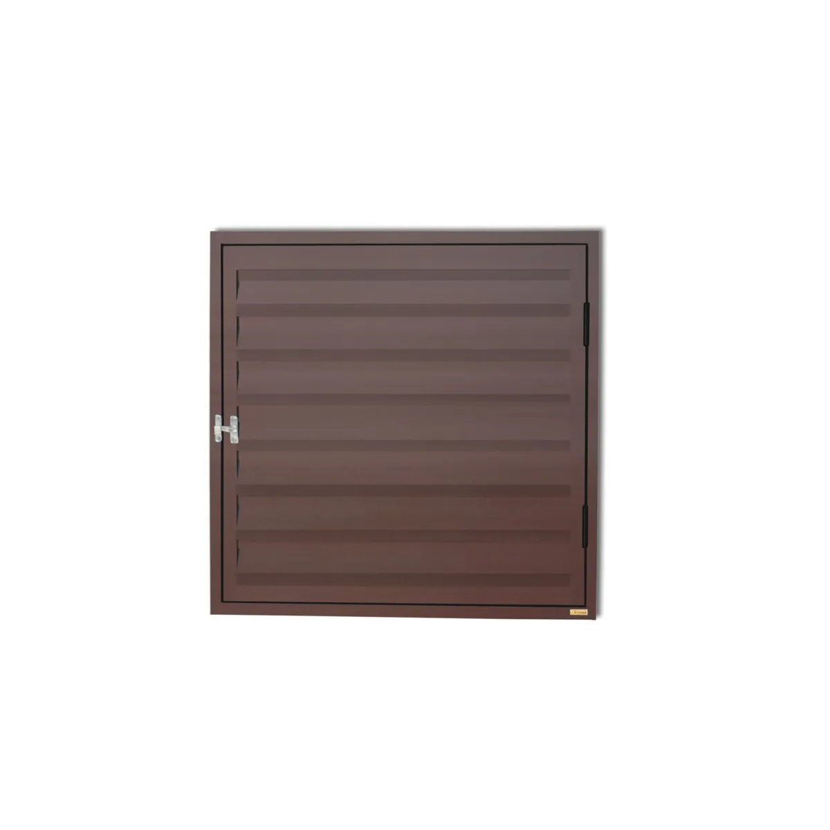 Portinhola Veneziana Ventilada Alumínio Corten Esquerda 60x80x3cm Plus Brimak, marca Brimak - Foto Principal