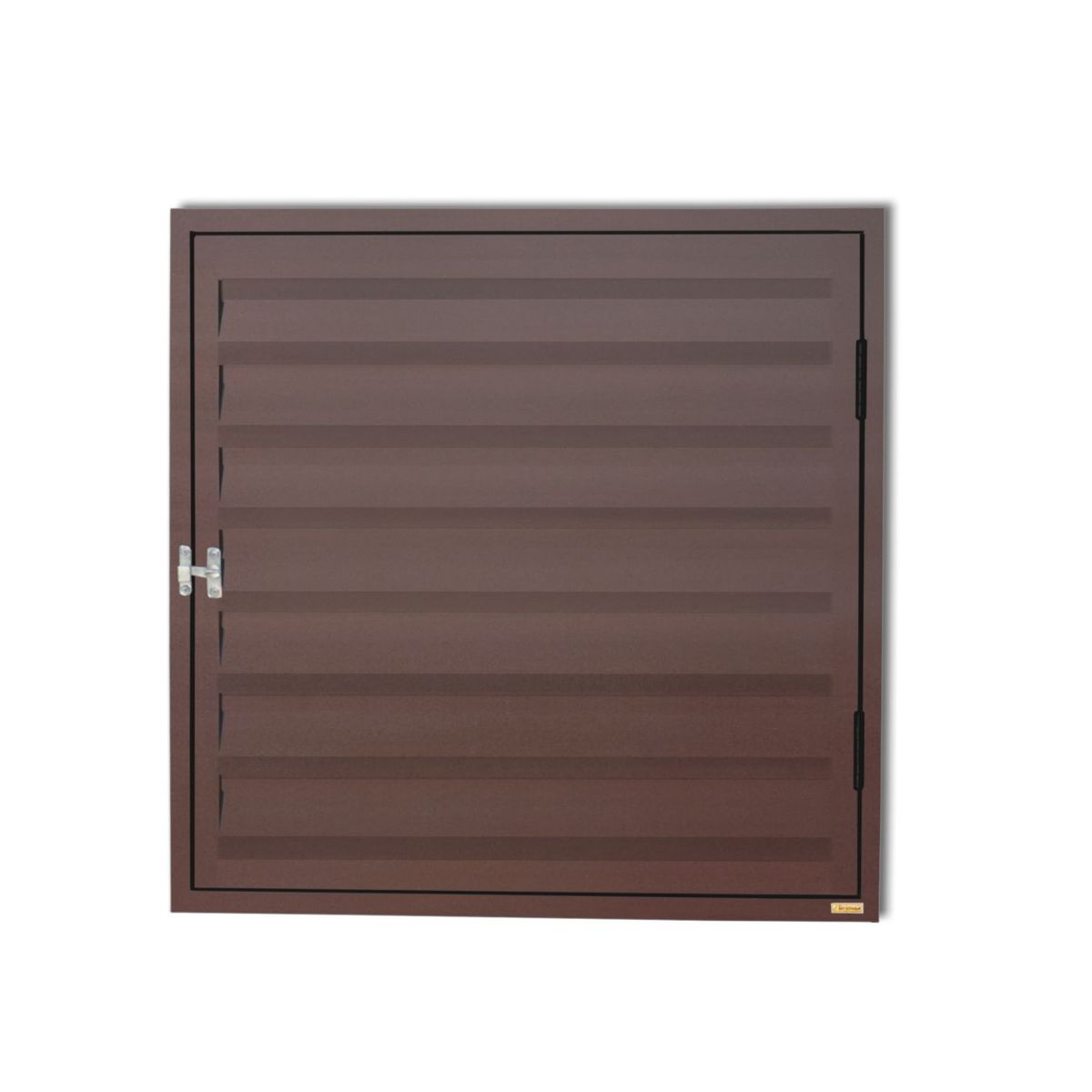 Brimak - Portinhola Veneziana Alumínio Corten Esquerda 80x80x3cm Plus Brimak