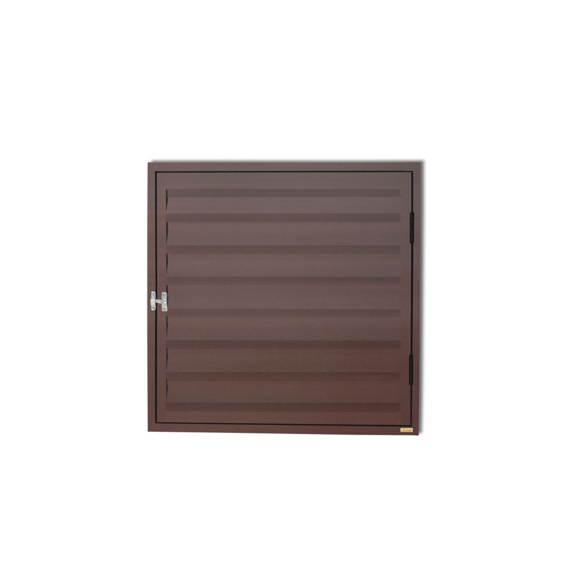Brimak - Portinhola Veneziana Alumínio Corten Esquerda 80x80x3cm Plus Brimak