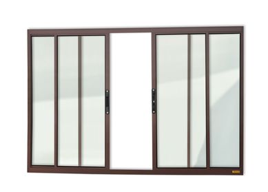 Janela de Correr Alumnio Corten 4 Folhas Central 120x150x6,2cm Confort