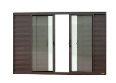 Janela Veneziana Alumnio Corten 6 Folhas Central 120x150x8cm Confort