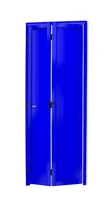 Porta Camarão Alumínio Azul 2 Folhas Direita 210x60x4,6cm L.25