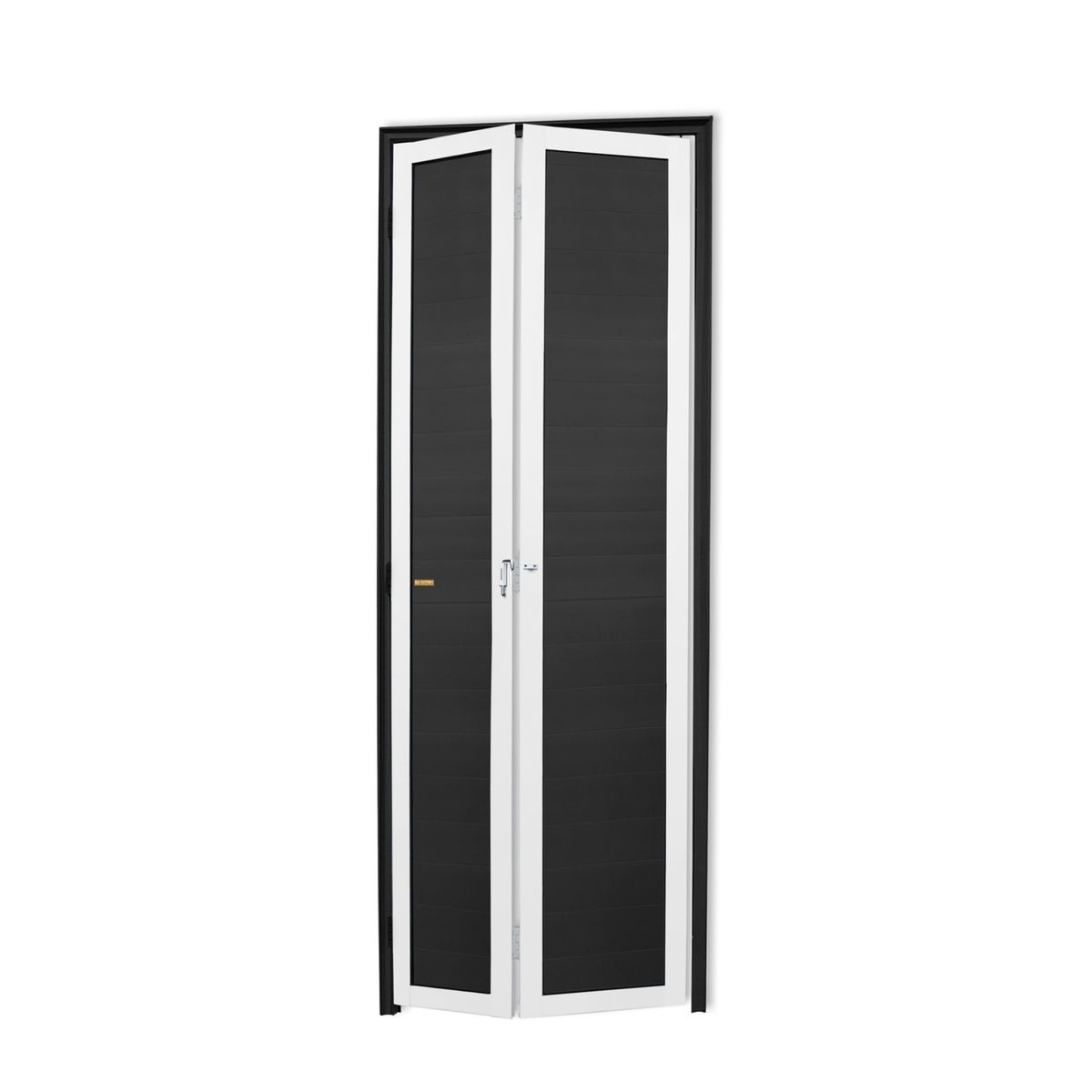 Porta Camarão Alumínio Mix Preto 2 Folhas Direita 210x60x4,6cm L.25, marca Brimak - Foto Principal