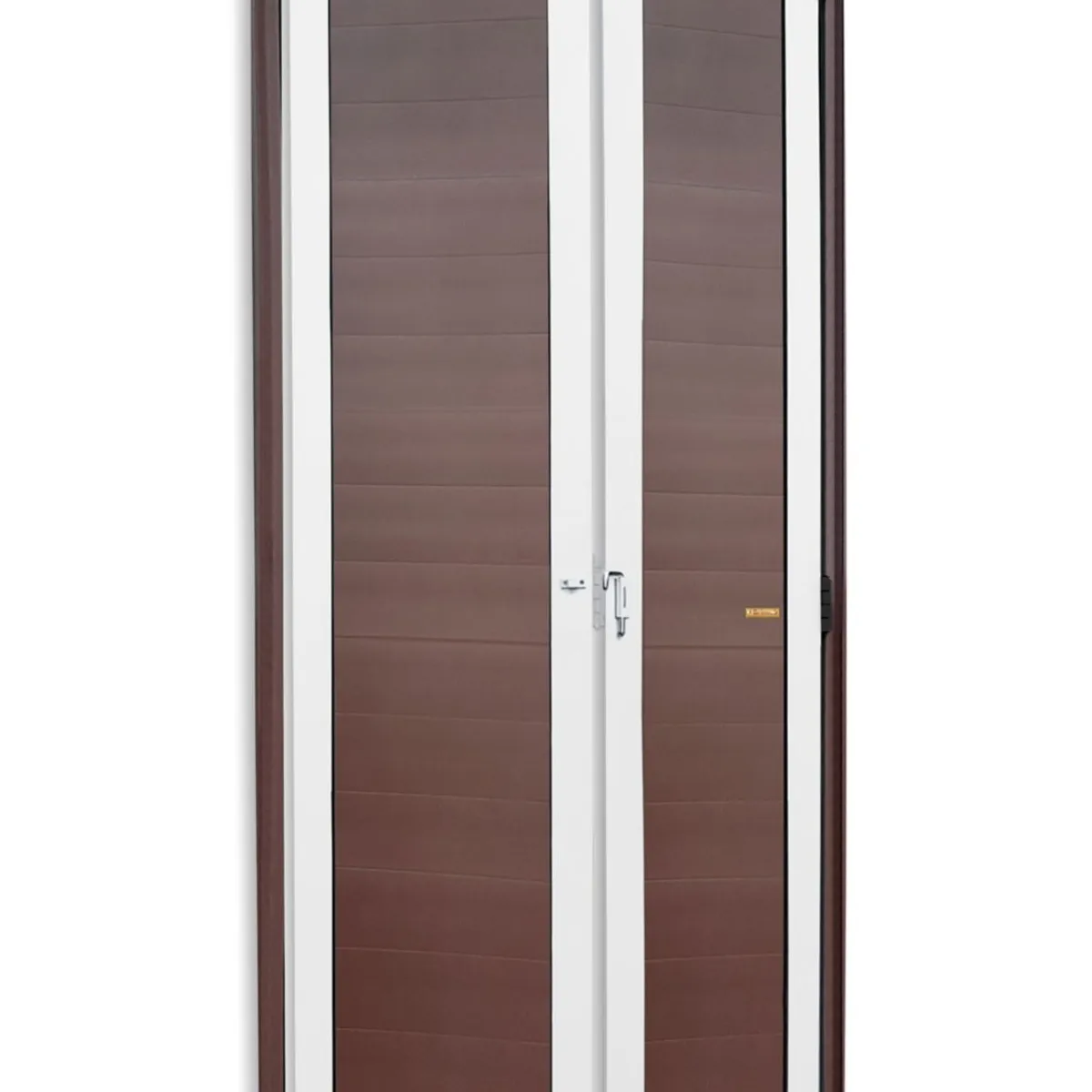 Porta Camarão Alumínio Mix Corten 2 Folhas Esquerda 210x60x4,6cm L.25, marca Brimak - Foto Principal