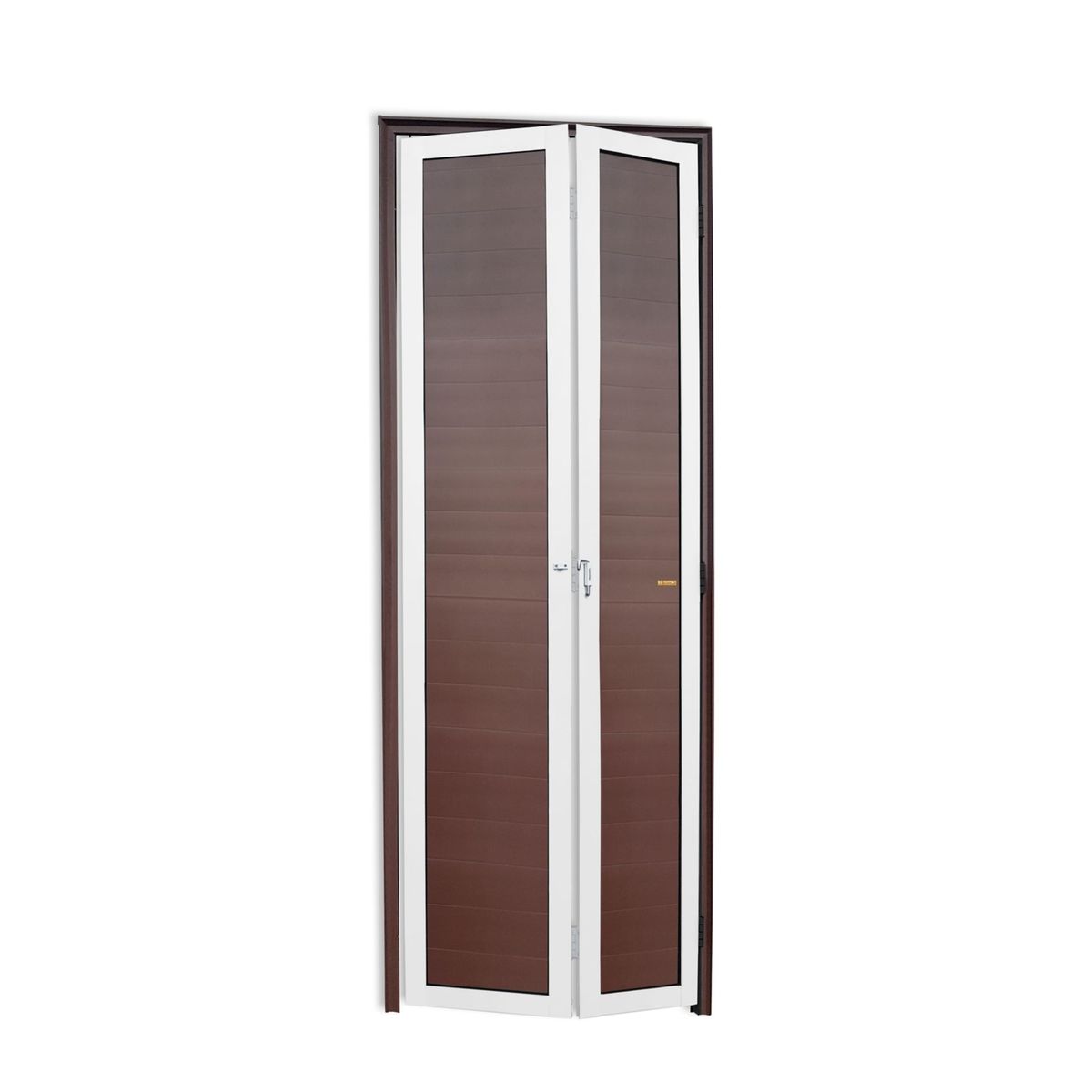 Porta Camarão Alumínio Mix Corten 2 Folhas Esquerda 210x60x4,6cm L.25, marca Brimak - Foto Principal