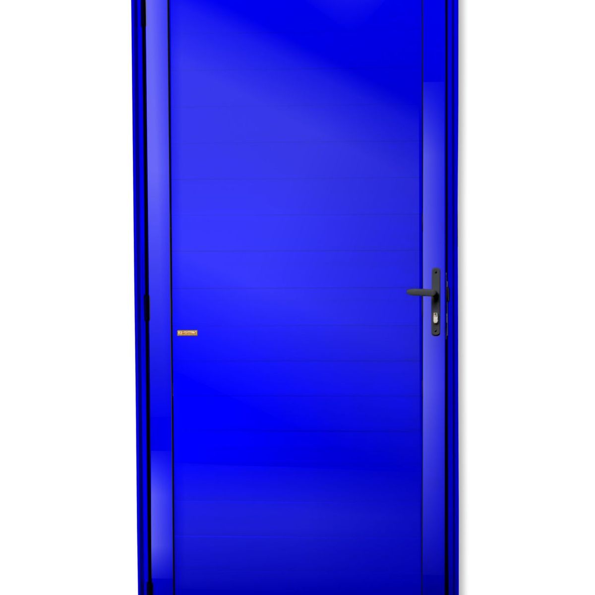 Porta Lambri Fechadura Alumínio Azul Direita 210x80x4,6cm Super 25, marca Brimak - Foto Principal