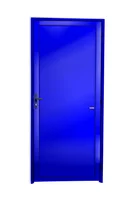 Porta Lambri Fechadura Alumínio Azul Esquerda 210x80x4,6cm Super 25