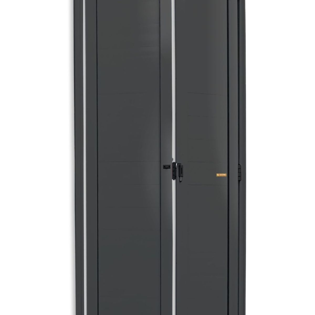 Brimak - Porta Camarão Alumínio Cinza 2 Folhas Esquerda 210x70x4,6cm L.25
