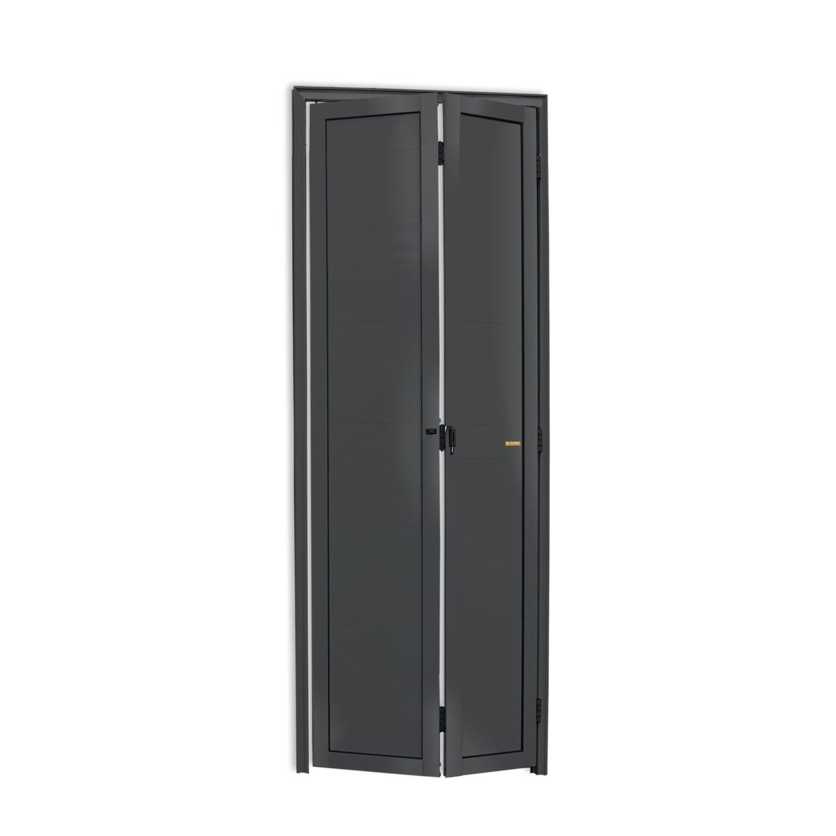 Brimak - Porta Camarão Alumínio Cinza 2 Folhas Esquerda 210x70x4,6cm L.25