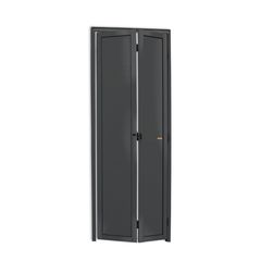 Porta Camarão Alumínio Cinza 2 Folhas Esquerda 210x70x4,6cm L.25