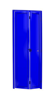 Porta Camaro Alumnio Azul 2 Folhas Esquerda 210x70x4,6cm L.25