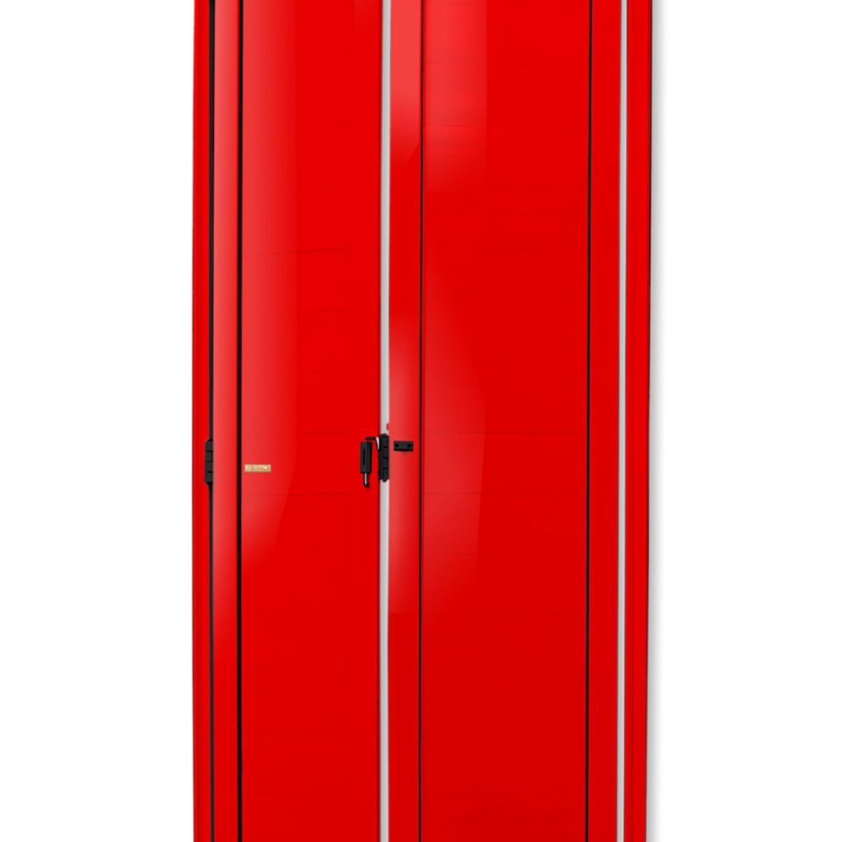 Porta Camarão Alumínio Vermelho 2 Folhas Direita 210x70x4,6cm L.25, marca Brimak - Foto Principal