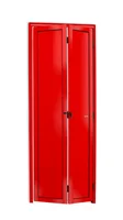 Porta Camarão Alumínio Vermelho 2 Folhas Esquerda 210x70x4,6cm L.25