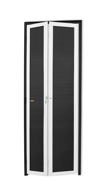 Porta Camaro Alumnio Mix Preto 2 Folhas Direita 210x70x4,6cm L.25