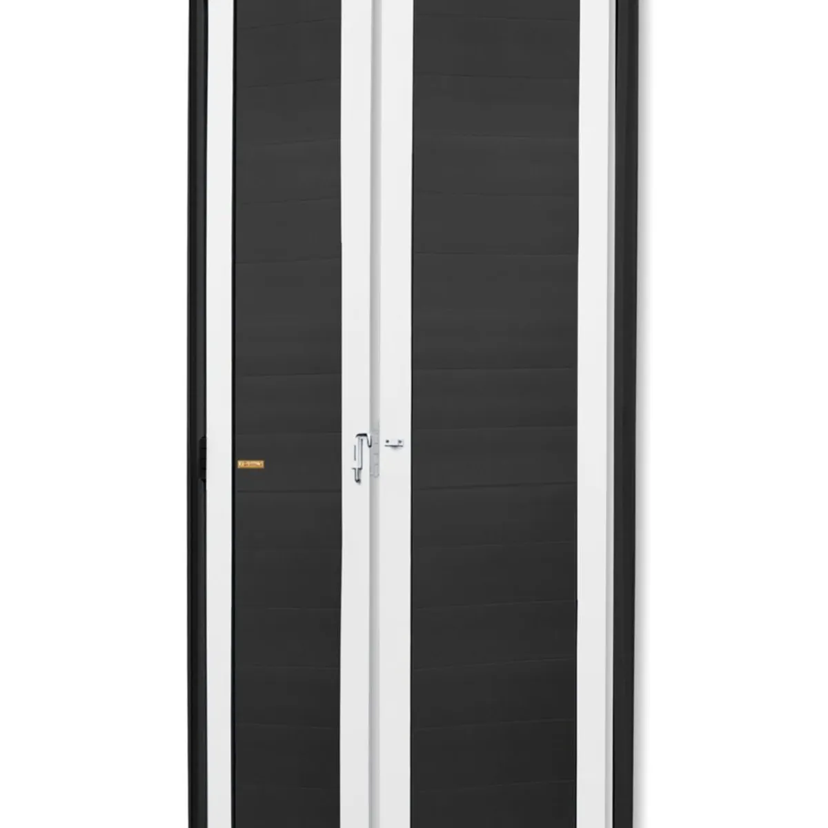 Porta Camarão Alumínio Mix Preto 2 Folhas Direita 210x70x4,6cm L.25, marca Brimak - Foto Principal