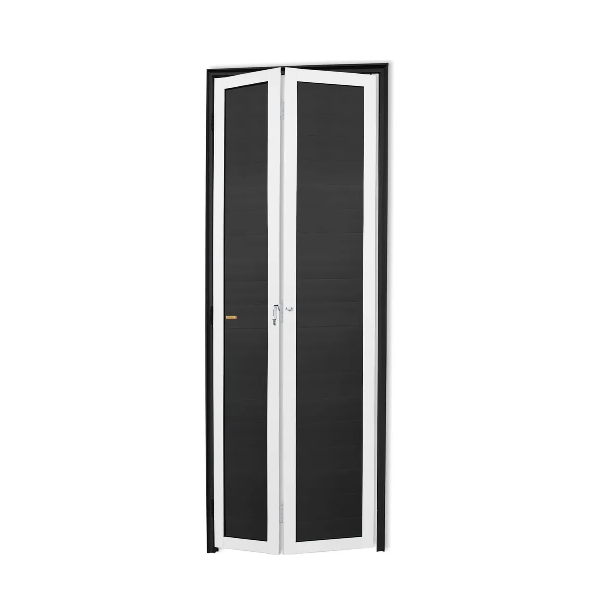 Porta Camarão Alumínio Mix Preto 2 Folhas Direita 210x70x4,6cm L.25, marca Brimak - Foto Principal