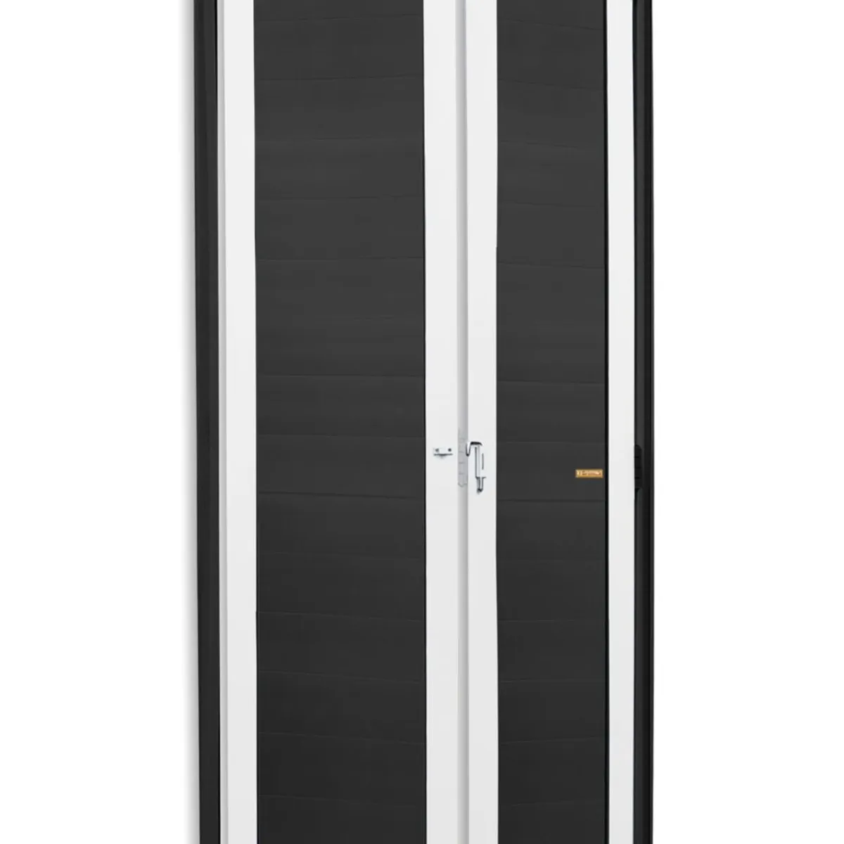 Porta Camarão Alumínio Mix Preto 2 Folhas Esquerda 210x70x4,6cm L.25, marca Brimak - Foto Principal