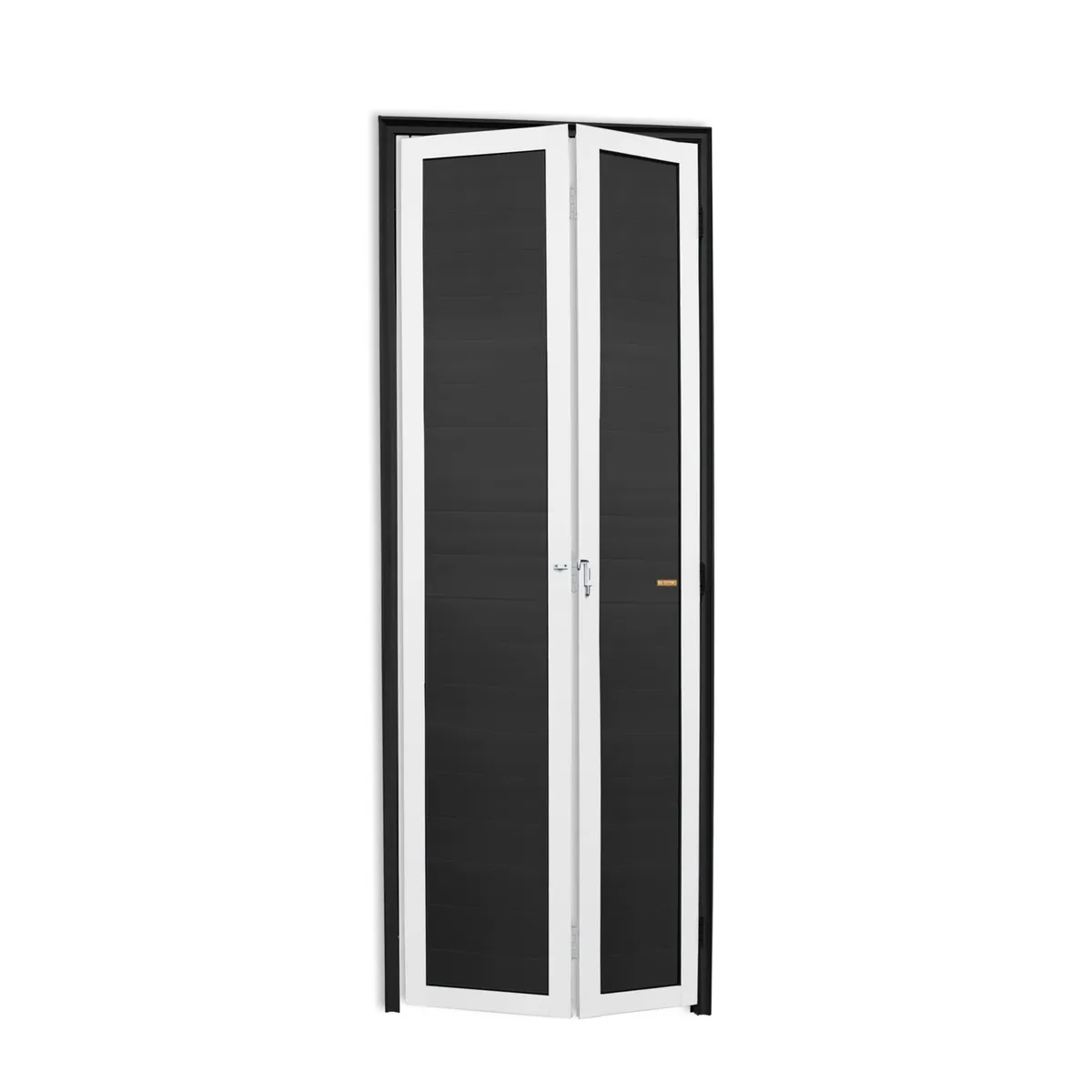 Porta Camarão Alumínio Mix Preto 2 Folhas Esquerda 210x70x4,6cm L.25, marca Brimak - Foto Principal