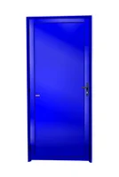 Porta Lambri Fechadura Alumínio Azul Direita 210x90x4,6cm Super 25