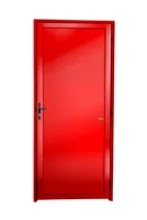 Porta Lambri Fechadura Alumínio Vermelho Esquerda 210x90x4,6cm Super 25