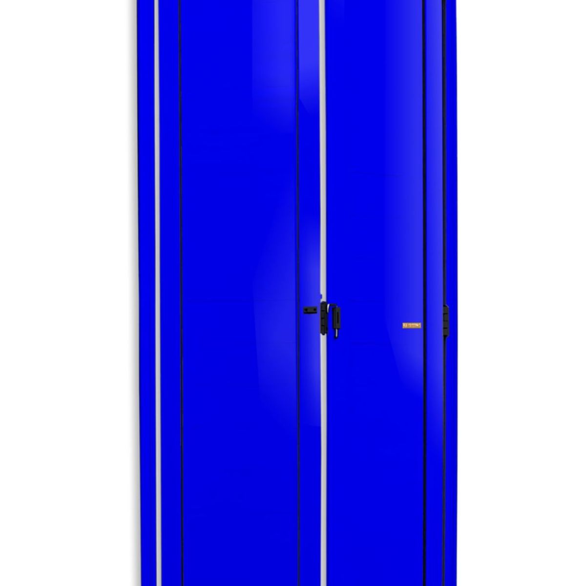 Porta Camarão Alumínio Azul 2 Folhas Esquerda 210x80x4,6cm L.25, marca Brimak - Foto Principal