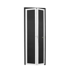 Porta Camarão Alumínio Mix Preto 2 Folhas Esquerda 210x80x4,6cm L.25