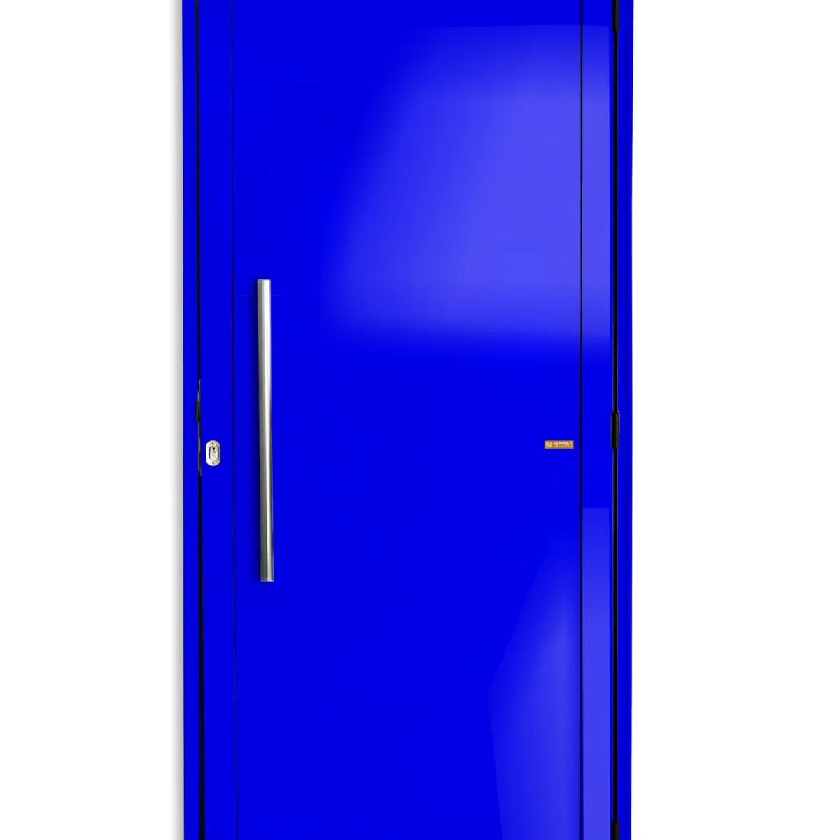 Porta Lambri Puxador Alumínio Azul Esquerda 210x80x4,6cm Super 25, marca Brimak - Foto Principal