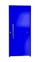 Porta Lambri Puxador Alumínio Azul Esquerda 210x80x4,6cm Super 25