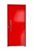 Porta Lambri Puxador Alumínio Vermelho Esquerda 210x80x4,6cm Super 25