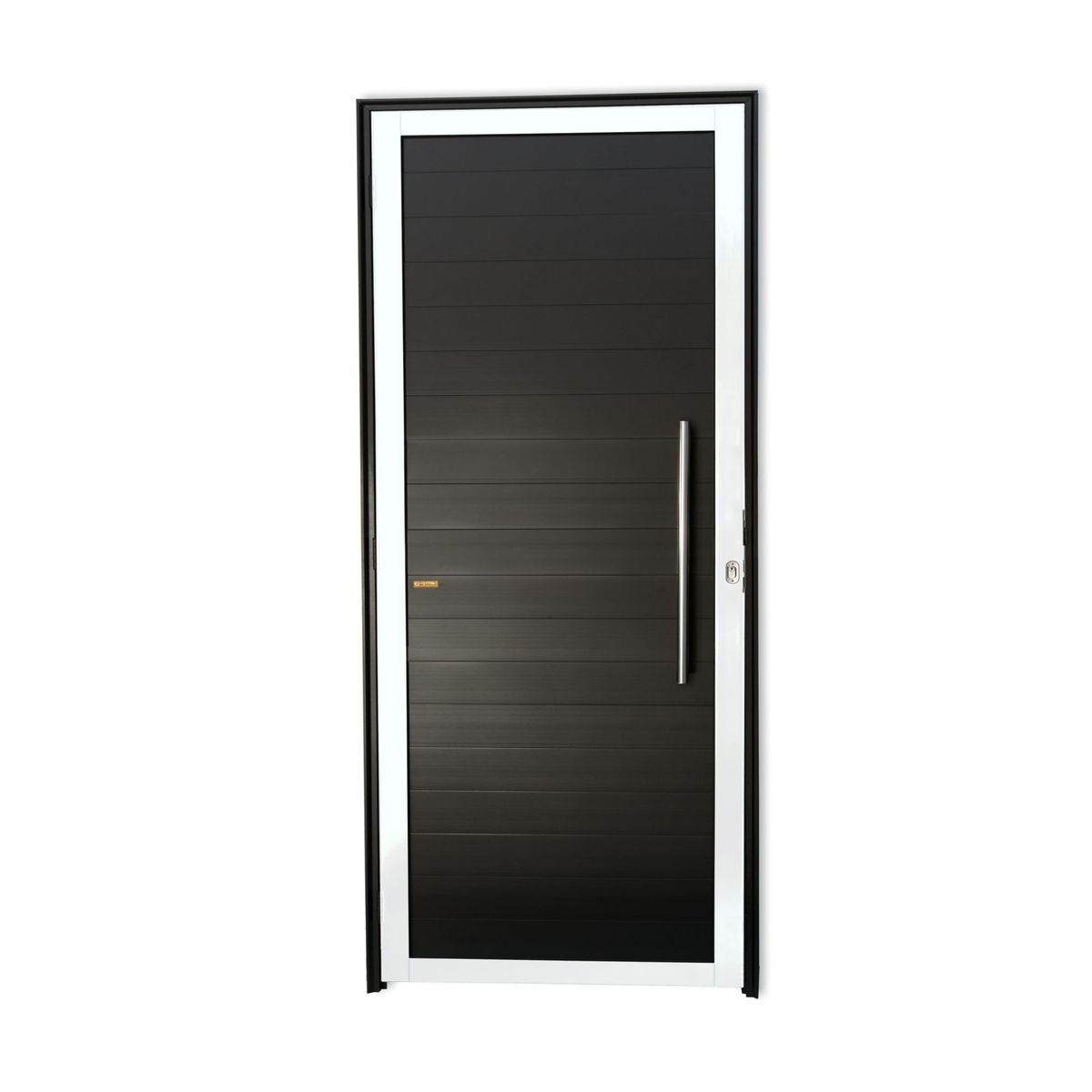 Porta Lambri Puxador Alumínio Mix Preto Direita 210x80x4,6cm Super 25, marca Brimak - Foto Principal