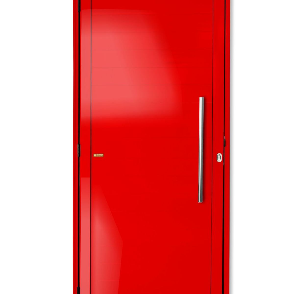 Porta Lambri Puxador Alumínio Vermelho Direita 210x90x4,6cm Super 25, marca Brimak - Foto Principal