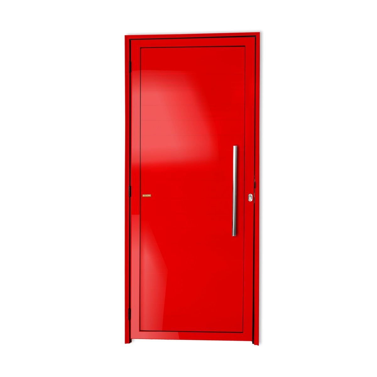Porta Lambri Puxador Alumínio Vermelho Direita 210x90x4,6cm Super 25, marca Brimak - Foto Principal