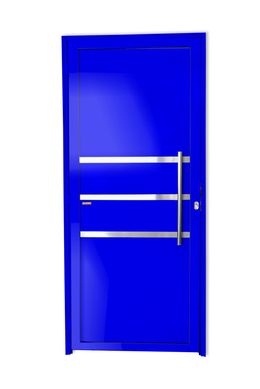 Porta Lambri e Friso Alumnio Azul Direita 210x80x4,6cm Super 25