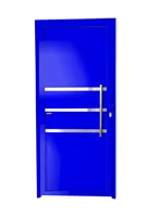 Porta Lambri e Friso Alumínio Azul Direita 210x80x4,6cm Super 25