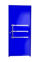 Porta Lambri e Friso Alumínio Azul Esquerda 210x80x4,6cm Super 25