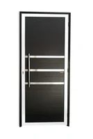 Porta Lambri e Friso Alumínio Mix Preto Esquerda 210x80x4,6cm Super 25